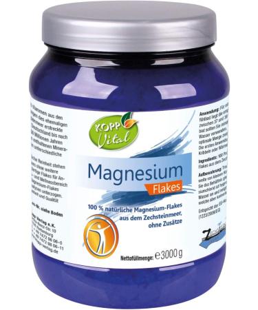 KOPP Vital Magnesium Flakes - Vegan 3 kg | High-Quality Magnesium for Muscle Relaxation & Recovery - Buy Now! - Buy Online on SooperMarket.com