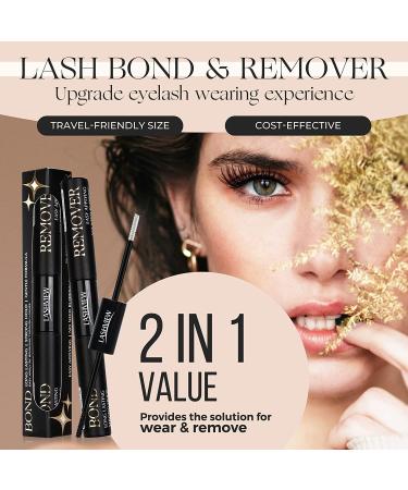 LASHVIEW 2-in-1 Lash Glue & Remover | Waterproof Mascara Adhesive | Strong 48 Hour Hold | Fast No Residue Removal | 0.13 Fl Oz - Buy Online on SooperMarket.com