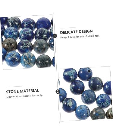 STOBOK 2Pcs stone bracelet Stone delicate delicate bracelet stone necklace bead accessories Bracelet beads wristband decorative bracelet Scattered beads decorate beading Blue 0.60X0.60X0.60CM - Buy Online on SooperMarket.com