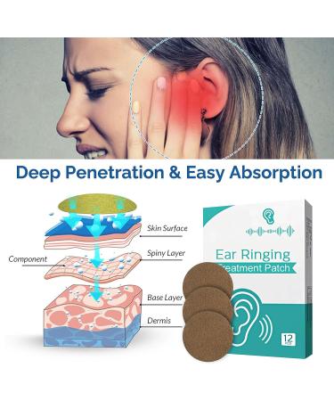 Tinnitus Relief Patches - Natural Herbal Formulation for Ringing Ears | 24 PCS Tinnitus Treatment for Hearing Loss - Improves Hearing & Boosts Blood Circulation - Buy Online on SooperMarket.com