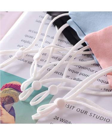 110PCS Adjustable Buckle Elastic Bands for Masks & Sewing - High Stretch Thread Rope for DIY Mask Lanyard & Clothing Making - Buy Online on SooperMarket.com