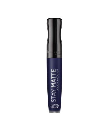 Rimmel Stay Matte Liquid Lip Colour 830 Blue Iris - Long-lasting Matte Finish Lipstick (1 Piece) | International Shipping Available - Buy Online on SooperMarket.com