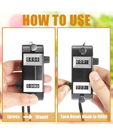 Flutesan 2-Piece Dual Pitch Counter Set - Black Handheld Score Tracker for Baseball Umpires and Scorekeepers - Buy Online on SooperMarket.com