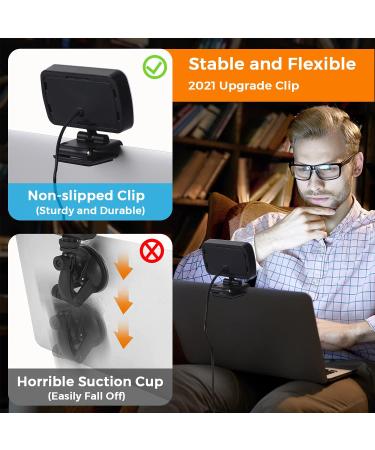 Video Conference & Webcam Lighting for Remote Work, Zoom Calls, Live Streaming - Sturdy Clip On Video Light for Zoom Meetings - Buy Online on SooperMarket.com