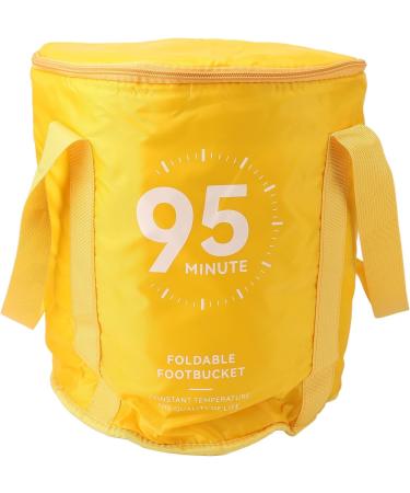 Foot Soaking Bath Bag Lightweight Preventing Tipping Folding Foot Bath Bag for Outdoors for Picnic Water Container (Mango Yellow) - Buy Online on SooperMarket.com