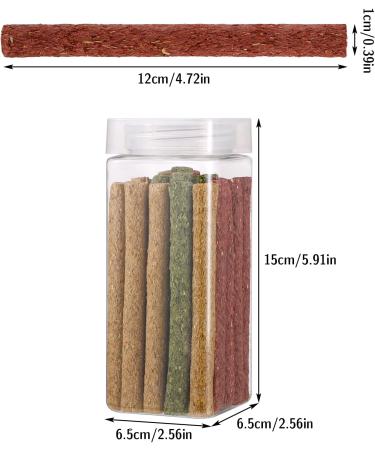 Buy Metagio 50-Piece Timothy Hay Sticks for Rabbits | Chew Toys for Guinea Pigs Hamsters & Chinchillas | 3 Delicious Flavors - International Shipping Available - Buy Online on SooperMarket.com