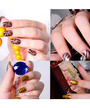Long-Lasting Double-Head Gel Magnet -11Pcs/Set 3D Cat Eye Magnetic LED Polish Soak Off Stick Manicure Nail Art Tools - Buy Online on SooperMarket.com