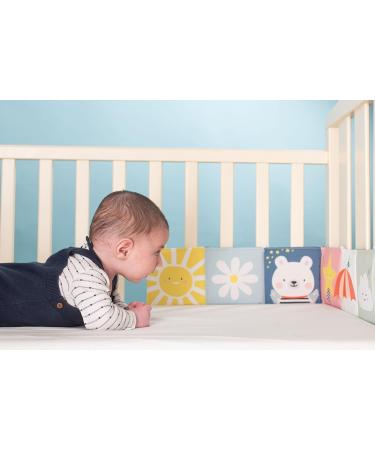 Baby Steps Angel Bear Black White High Contrast Baby Soft Cloth Book Tummy Time Toys Baby Safe Mirror Teether Early Educational for Infants Toddlers Sensory 0-3 Yrs Newborn Crinkle Book for Babies - Buy Online on SooperMarket.com
