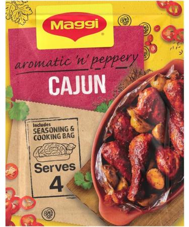 Maggi So Juicy Seasoning Bags - Cajun Chicken, Sticky BBQ, Butter Chicken, Mixed Herbs - Buy Online on SooperMarket.com