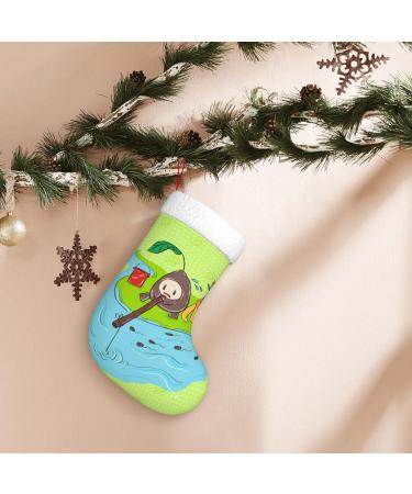 YYHHAOFA Sunflower Seeds Fishing Christmas Decorative Stockings : Soft Light and Tactile Suitable for Christmas Halloween - Buy Online on SooperMarket.com