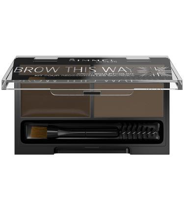 Rimmel London Brow This Way Sculpting Kit 003 Dark Brown | Perfect Brow Makeup - Buy Online on SooperMarket.com