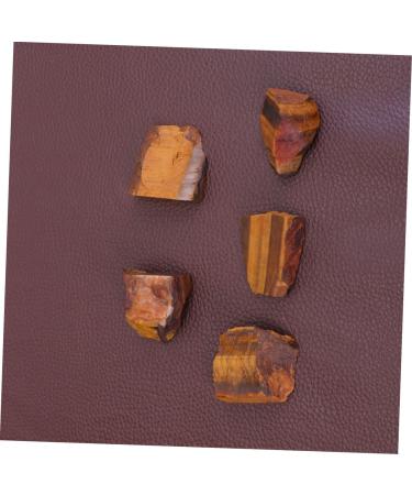 KOMBIUDA Rock Mineral 5pcs Tigers Tigers Eye Stone Eye Gemstone African Decor Natural Tiger's Eye African Gemstone Rock As Shown Size 2 - Buy Online on SooperMarket.com