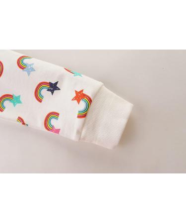 Girls Cotton Sweatshirt | Long Sleeve Casual Jumper | Toddler T-Shirt for Ages 1-12 | White | Size 4-5 Years - Buy Online on SooperMarket.com