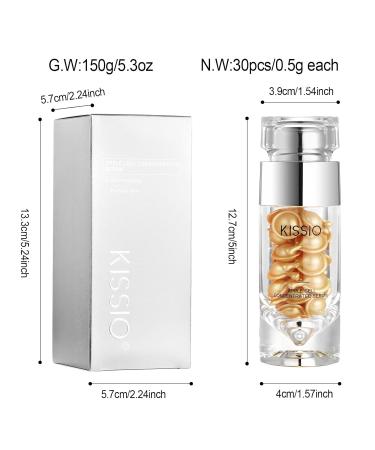 KISSIO Apple Cell Serum - Anti-Aging Hydrating Serum for Fine Lines & Wrinkles 30 Capsules Moisturizer for Night Use Plump & Firm Skin - Buy Online on SooperMarket.com