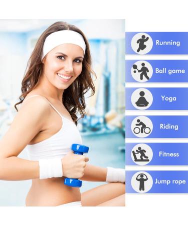 Sularpek 6 Pack Yoga Head Bands | Elastic Hair Bands for Women | Soft & Stylish Black & White Headbands for Yoga & Fitness - Buy Online on SooperMarket.com