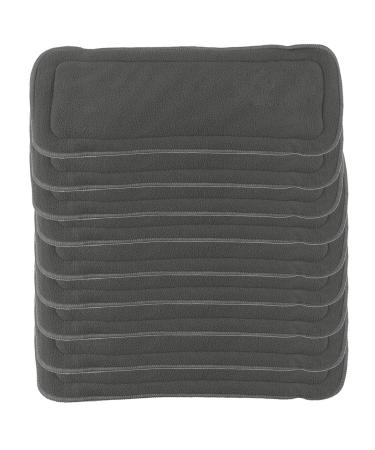 Happy cherry baby diapers Washable reusable baby diaper bamboo fabric diaper deposits set of 9 baby cloth soft fabric 4 sent - black 9 pieces (1 Pack) black