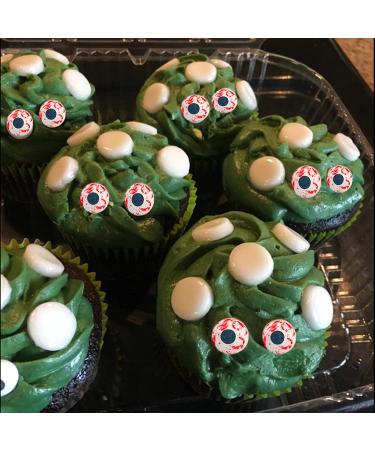 Weraru Bloody Red Eyeball Candy Cake Toppers - Halloween & Christmas Party Decorations - 6.8oz (Mixed Sizes) - Buy Online on SooperMarket.com
