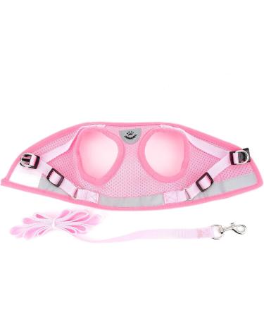 Ranphy Cat Dishes & Adjustable Dog Harness - Reflective No Pull Soft Mesh Comfortable Fit for Small Dogs - Pink - Buy Online on SooperMarket.com