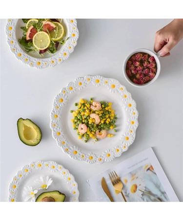 Dinnerware Dishes Plates Ceramic Embossed Dinner Plate Dinner Household Tableware Fruit Plate Dim Sum Plate Dinner Plate Baking Plate Kitchen Tableware Dinner Restaurant Family Party Plates (Size : 2 25cm - Buy Online on SooperMarket.com