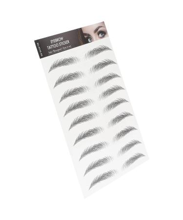 Long Lasting Waterproof Eyebrow Tattoo Sticker for Women - BLACK-05 - Buy Online on SooperMarket.com