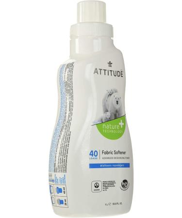 ATTITUDE Wildflowers Fabric Softener - 40 Loads, 33.8 fl oz | Eco-Friendly & Biodegradable - Buy Online on SooperMarket.com