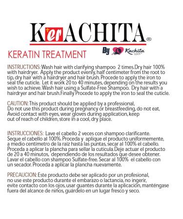 KERACHITA Brazilian Keratin Chocolate Strong 32 floz - Professional Hair Smoothing Treatment 1 Litre - Made in USA - Buy Online on SooperMarket.com