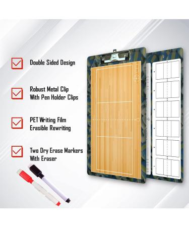 Picassosky Double-Sided Dry Erase Coach's Clipboard for Volleyball Coaching - Buy Online on SooperMarket.com