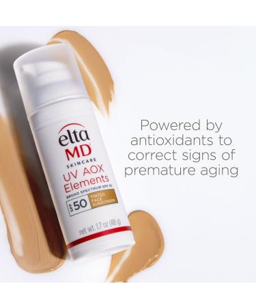 EltaMD UV Elements SPF 44 Tinted Moisturizer | Mineral Sunscreen for Dry Skin | Oil-Free Face Moisturizer | Dermatologist Recommended | 2.0 oz - Buy Online on SooperMarket.com