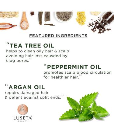 Luseta Tea Tree & Mint Conditioner 33.8 Oz - Refreshing Anti-Dandruff Scalp Care Infused with Peppermint Oil Paraben & Sulfate Free - Buy Online on SooperMarket.com