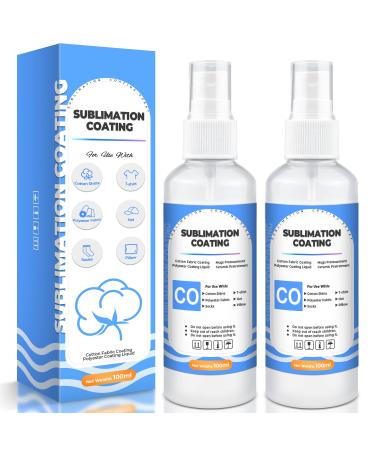 2023 Upgrade formula Sublimation Spray for Cotton  Sublimation Coating for Cotton Polyester Canvas Fabric  Poly T Plus Sublimation Coating Spray Accessories and Supplies  Quick Dry/Super Adhesion