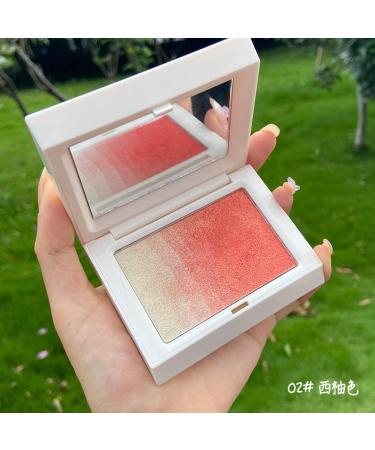 Blush Highlight Integrated Repair Plate Good Complexion Three-Dimensional face Repair Powder Rouge Vitality Orange 1 - Buy Online on SooperMarket.com