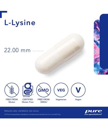Pure Encapsulations - L-Lysine - Hypoallergenic Supplement Helps Maintain Healthy Arginine Levels and Immune Function - 90 Vegetable Capsules - Buy Online on SooperMarket.com