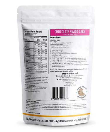 Good Dee's Low Carb Chocolate Brownie Baking Mix - 7.5 oz | Keto-Friendly Dessert - Buy Online on SooperMarket.com