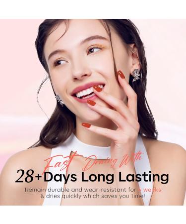 Modelones Jelly Gel Nail Polish 6 Colors Nude Gel Polish Milky White Pink Red Gel Neutral Nail Art Design Translucent Gel Nail Kits Soak Off LED Nail Gel Manicure DIY Salon Jelly Pink Red - Buy Online on SooperMarket.com