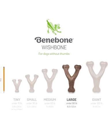 Benebone Wishbone Dog Chew Toy for Aggressive Chewers - Real Chicken Flavor | Large Size - International Shipping Available - Buy Online on SooperMarket.com