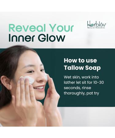 Beef Tallow Soap Bar | All Natural Grass Fed Unscented | Moisturizing for Eczema & Sensitive Skin | Handcrafted in USA - Buy Online on SooperMarket.com