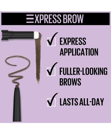 Maybelline Express Brow Duo Eyebrow Filling Medium Brown 2-in-1 Pencil & Powder - 1 Count - Buy Online on SooperMarket.com