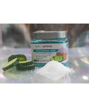 Shop Spascriptions Hyaluronic Acid Exfoliating Body Scrub 21 oz Ultra Hydrating & Nourishing Body Care for All Skin Types - Buy Online on SooperMarket.com
