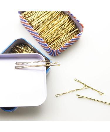 300 CT Hair Bobby Pins Set | Storage Box | 2.4 & 2 Sizes for Girls, Women | Blonde | Hair Accessories - Buy Online on SooperMarket.com