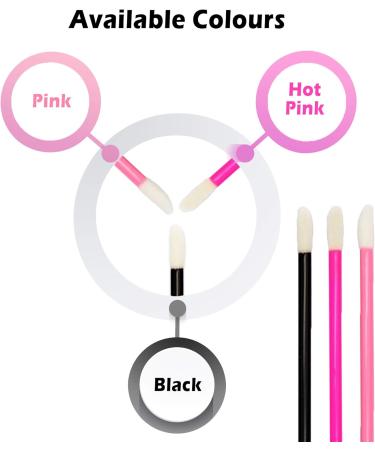 Botanique Disposable Lip Brush Wands - Beauty Tool Kit for Lipstick, Lip Liner, Gloss - Hot Pink - Buy Online on SooperMarket.com