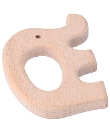 Alvinlite Baby Bite Toys - BPA-Free Beech Wood Elephant Rings for 0-12 Months | 5-Piece DIY Necklace & Bracelet Set - Perfect Baby Gifts - Buy Online on SooperMarket.com