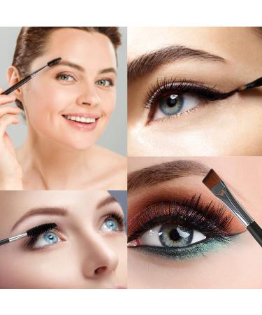 BLEGGEIT Pro Eyebrow Brush and Comb Set Steel Brow Brush, Metal Eyelash Brush, Spoolie Brush, and Angled Brow Brush for Precision Application and Defining Shape (1 PC) - Buy Online on SooperMarket.com