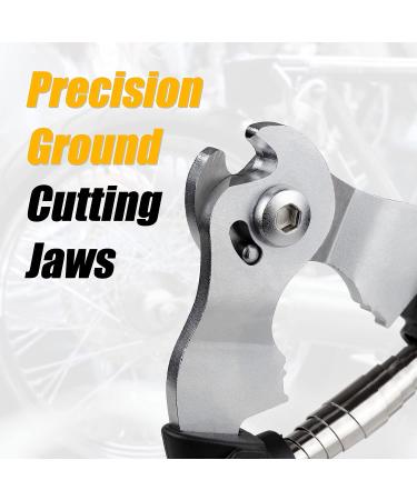 Venzo Heavy Duty 2-in-1 Stainless Steel Cable Cutter Scissors Crimper Tool for Bike Brake MTB Cable Repair - Small Hard Wire - Buy Online on SooperMarket.com