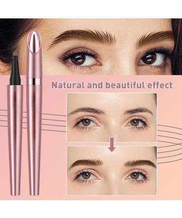 Microblading Eyebrow Pencil Kaluofan Microblading Eyebrow Pen Eyebrow Pencil Microblading Long-lasting Waterproof Creat Natural and Unique Makeup Look(Light Brown) - Buy Online on SooperMarket.com