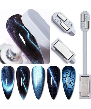 lmoikesz Nail Magnets Stick Cat Eyes Double-Headed Manicure Tool Multi-function Effect Powerful for Home Salon Studio Decor - Buy Online on SooperMarket.com