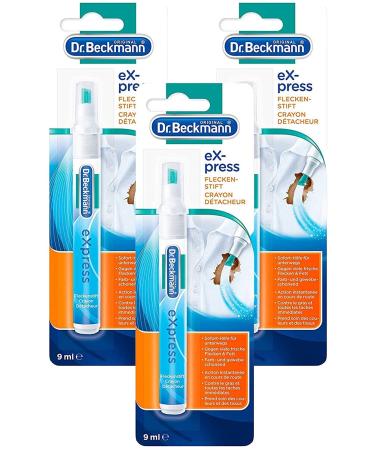 Dr. Beckmann eXpress Fleckenstift | Effektiver Fleckentferner f r unterwegs | schnelle und einfache L sung | 3x 9ml 9 ml (3Pack)