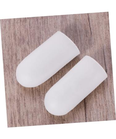 Gel Toe Protector Sleeve - Foot Care Blisters Splitter Cover Caps - White Thumb Protector Pair - Buy Online on SooperMarket.com