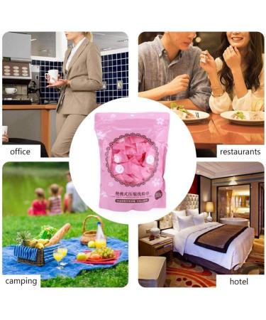 Compressed Towel Washcloth Mini Coin Washing Tissue Magic Facial Cleaner Disposable Capsules Cloth Non-woven Fabrics Portable for Home & Outdoor Activities (100pcs) - Buy Online on SooperMarket.com