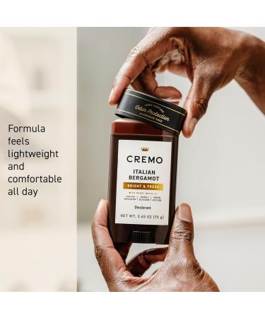 Cremo Italian Bergamot Deodorant for Men 48-hour Odor Protection 2.65oz - Buy Online on SooperMarket.com
