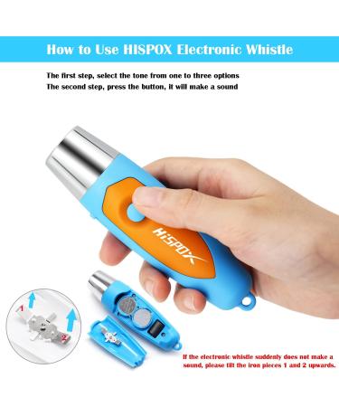 HISPOX Electronic Whistle for Coaches - Loud Volume Hand Whistle with Lanyard - 3 Tones, Blue - Buy Online on SooperMarket.com